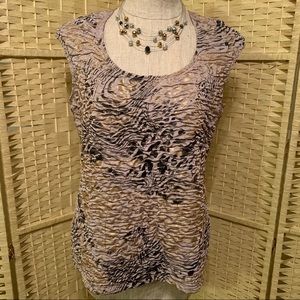 Animal print, fitted top